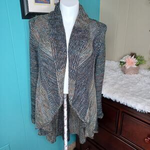 Peru Alpaca Womens Knit Sweater Cardigan Size Medium Soft Boho
